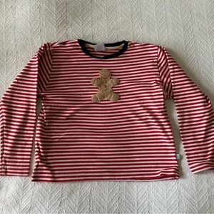 Bella Bliss appliqué tee gingerbread